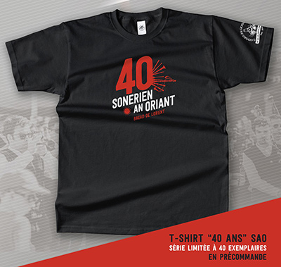 Découvrez le t-shirt du 40eme !